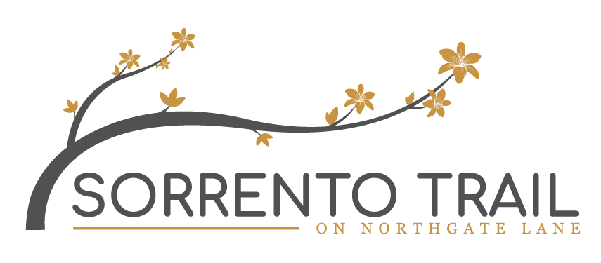 "Sorrento Trail logo by Fortis Land Co, showcasing real estate and property development projects."